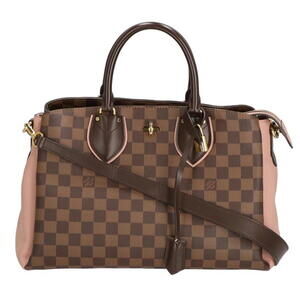 Louis Vuitton Normandy Damier Ebene Brown Magnolia Pink Bag